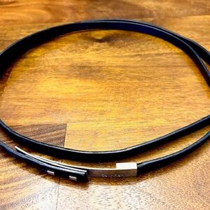 Twice around the waist Calvin Klein genuine skinny leather  belt